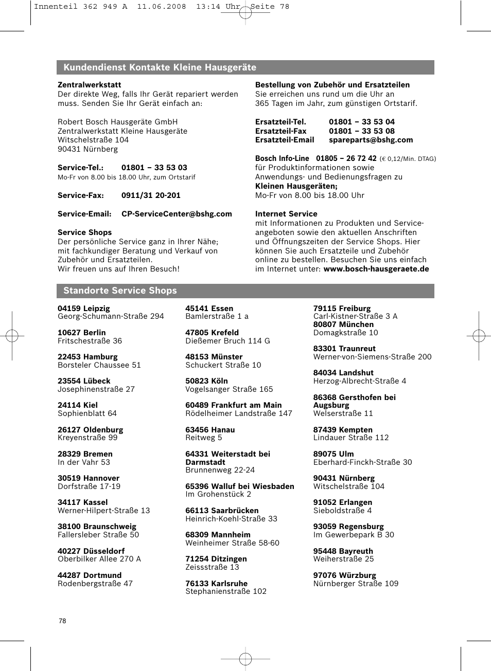 Bosch BSGL 2MOVE2 User Manual | Page 80 / 90