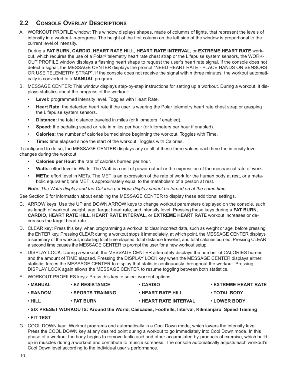 Life Fitness INTEGRITY SERIES M051-00K61-A137 User Manual | Page 11 / 43