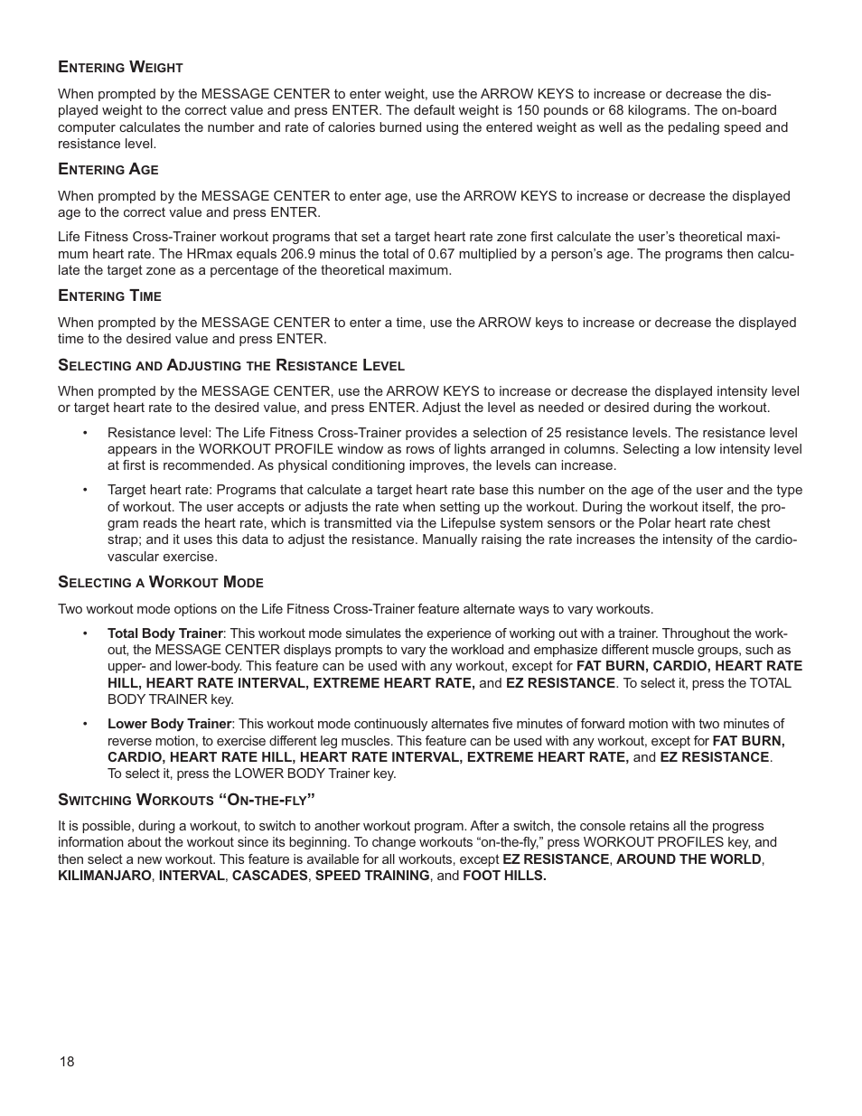 Life Fitness INTEGRITY SERIES M051-00K61-A137 User Manual | Page 19 / 43