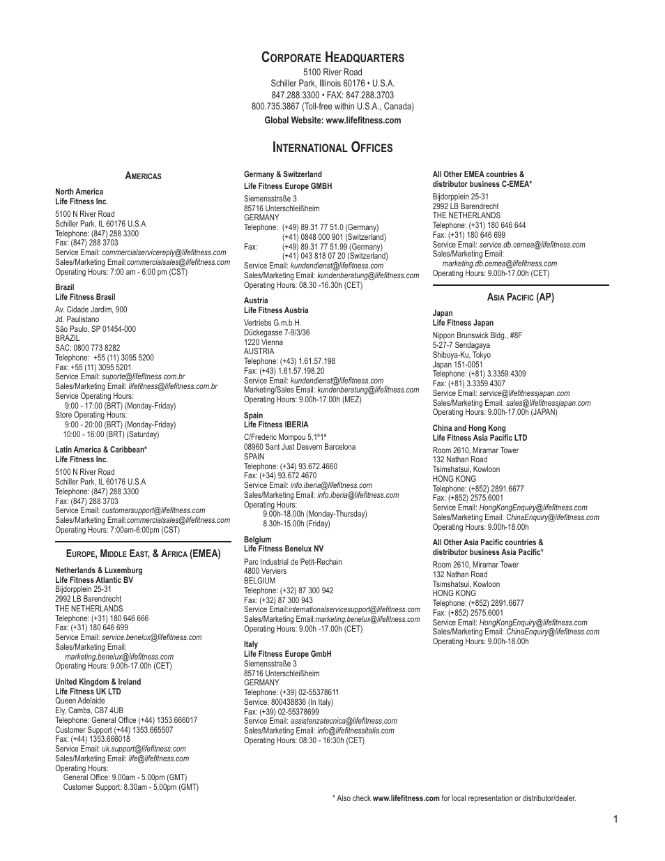 Life Fitness INTEGRITY SERIES M051-00K61-A137 User Manual | Page 2 / 43