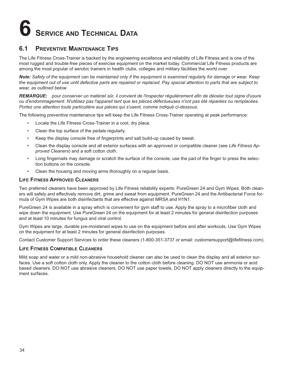 Life Fitness INTEGRITY SERIES M051-00K61-A137 User Manual | Page 35 / 43