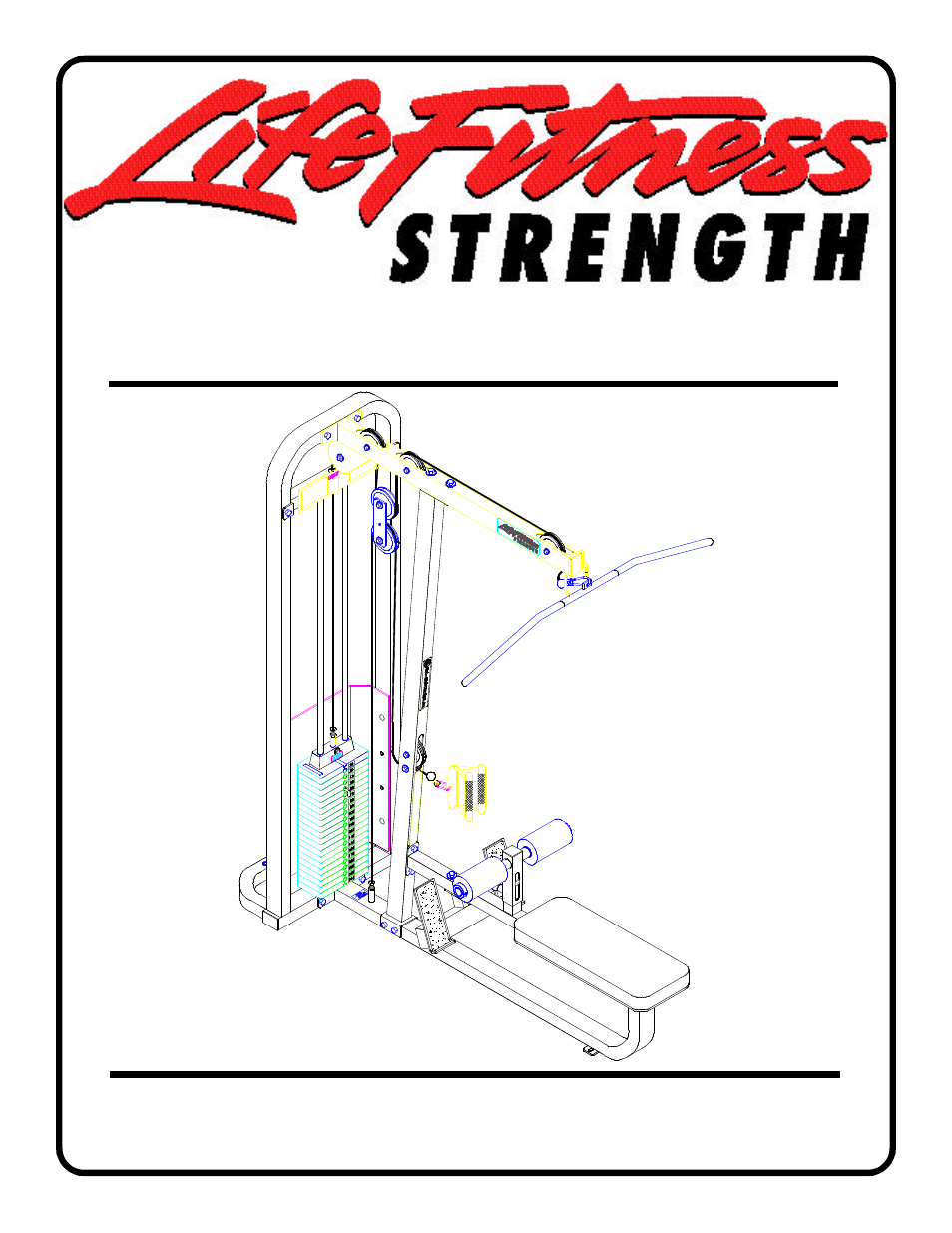 Life Fitness Lat Pulldown/Low Row 8210 User Manual | 16 pages