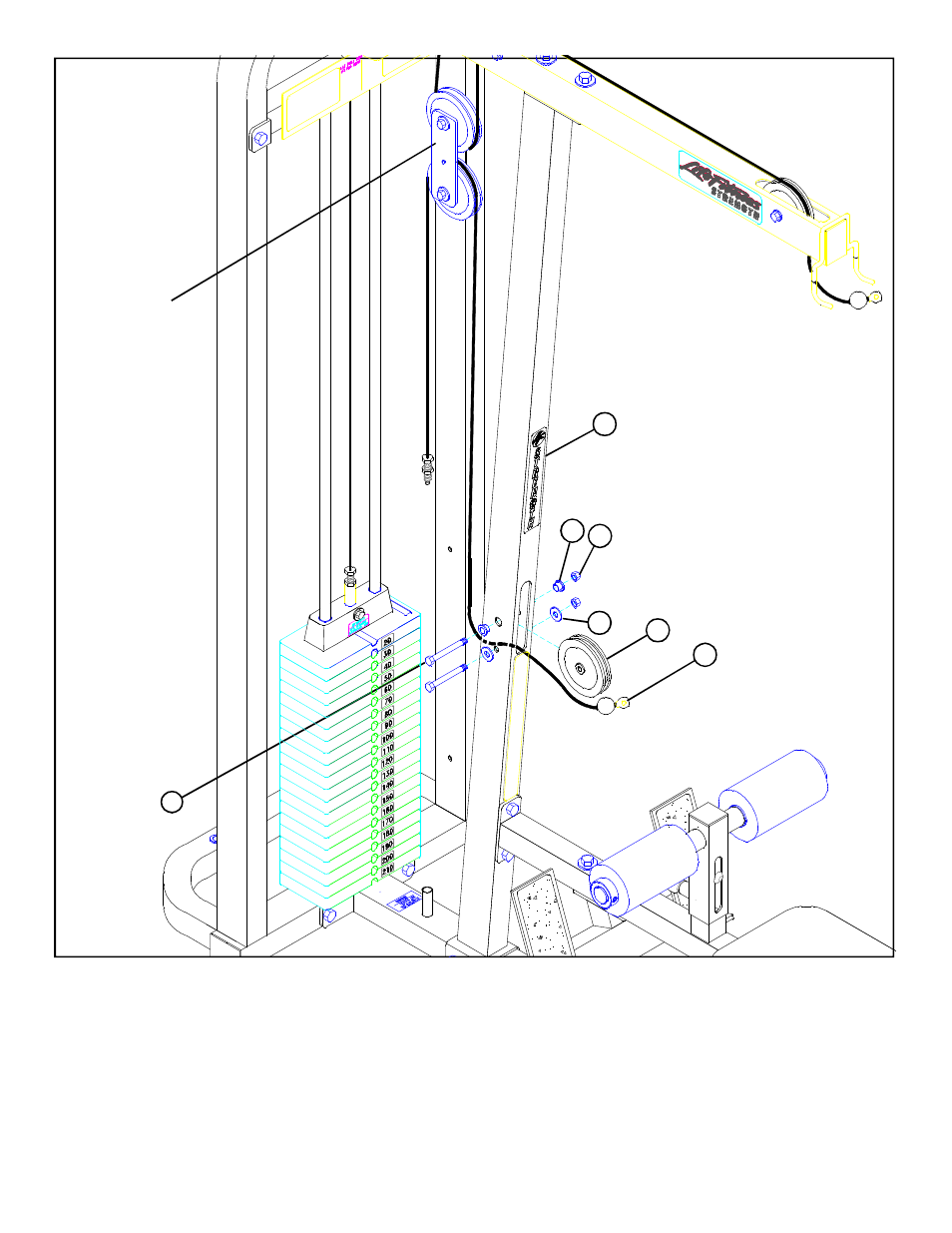 Figure 16 | Life Fitness Lat Pulldown/Low Row 8210 User Manual | Page 13 / 16