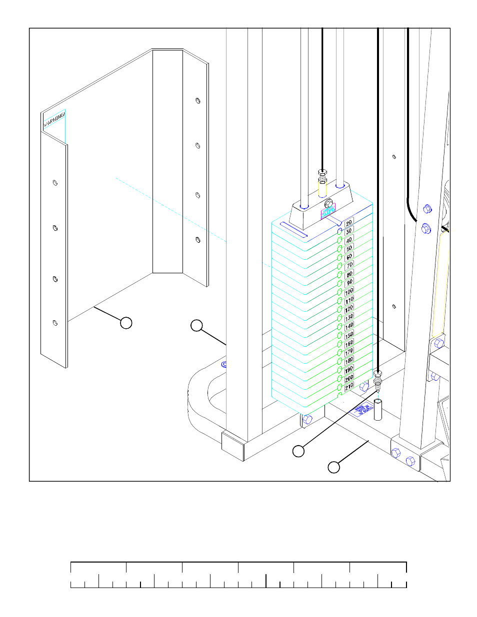 Figure 17, Step 17 | Life Fitness Lat Pulldown/Low Row 8210 User Manual | Page 14 / 16