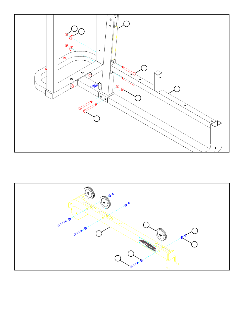 Figure 2, Figure 3 | Life Fitness Lat Pulldown/Low Row 8210 User Manual | Page 5 / 16