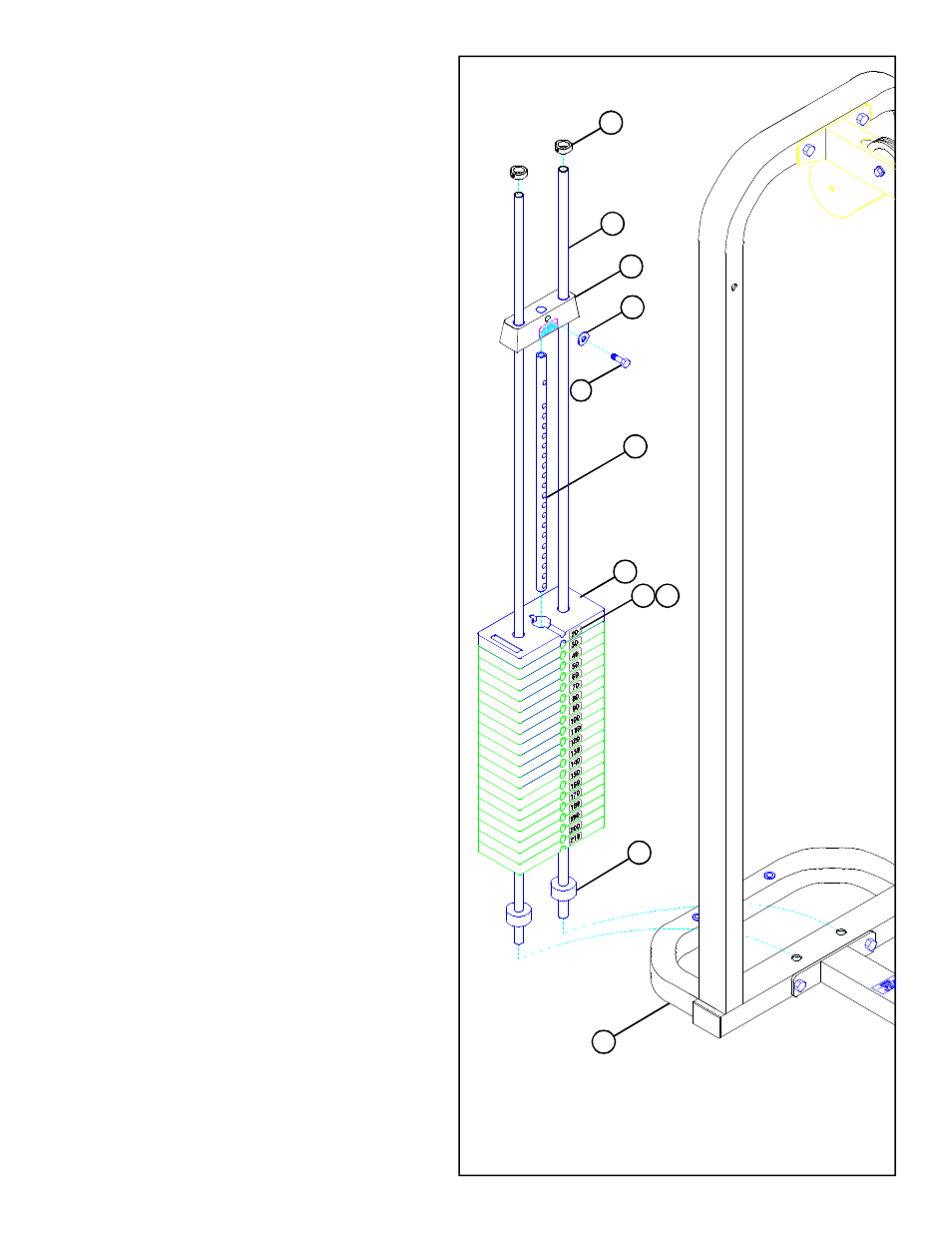 Life Fitness Lat Pulldown/Low Row 8210 User Manual | Page 9 / 16