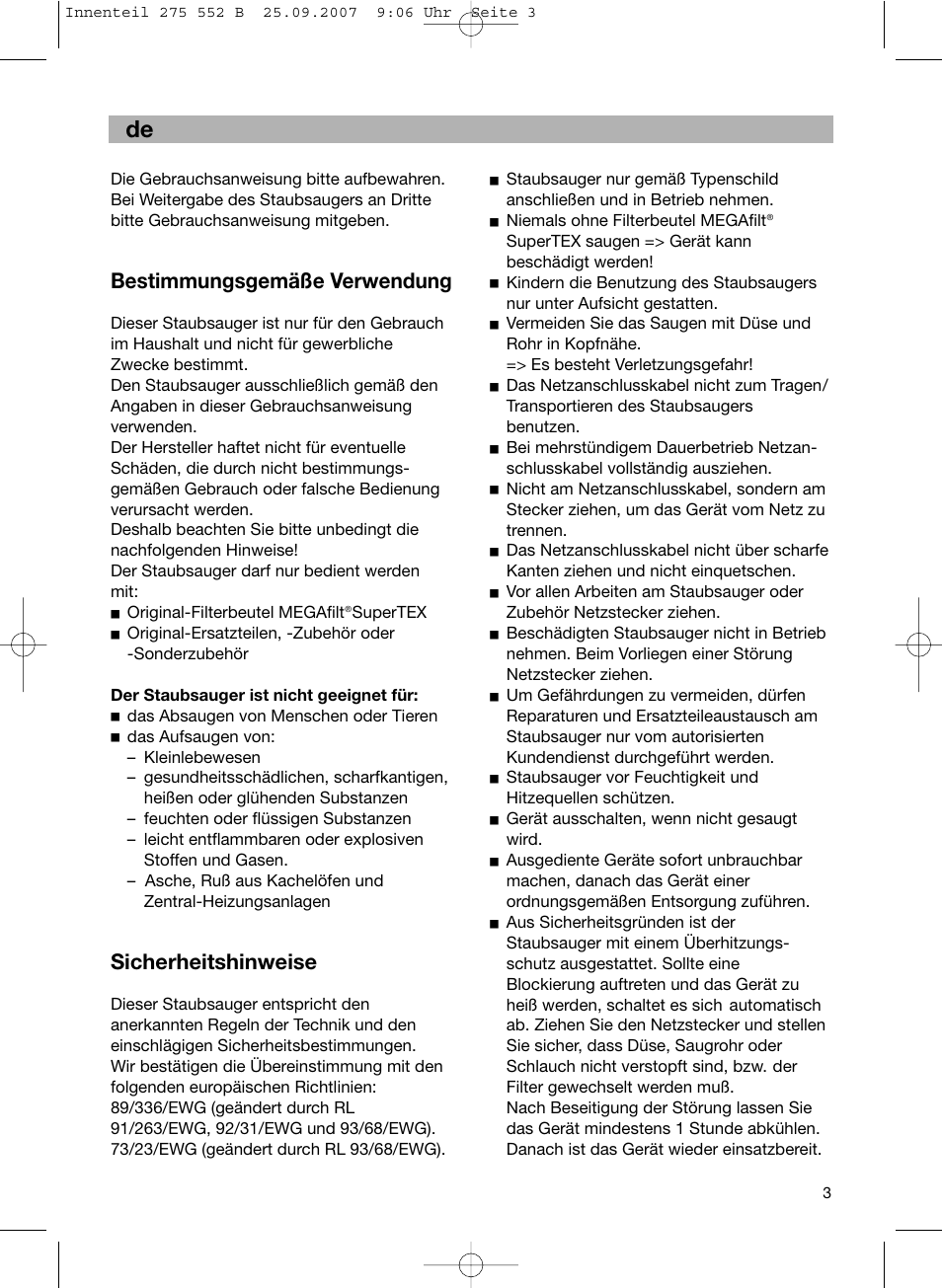 Bestimmungsgemäße verwendung, Sicherheitshinweise | Bosch BSG8PRO1 User Manual | Page 8 / 157