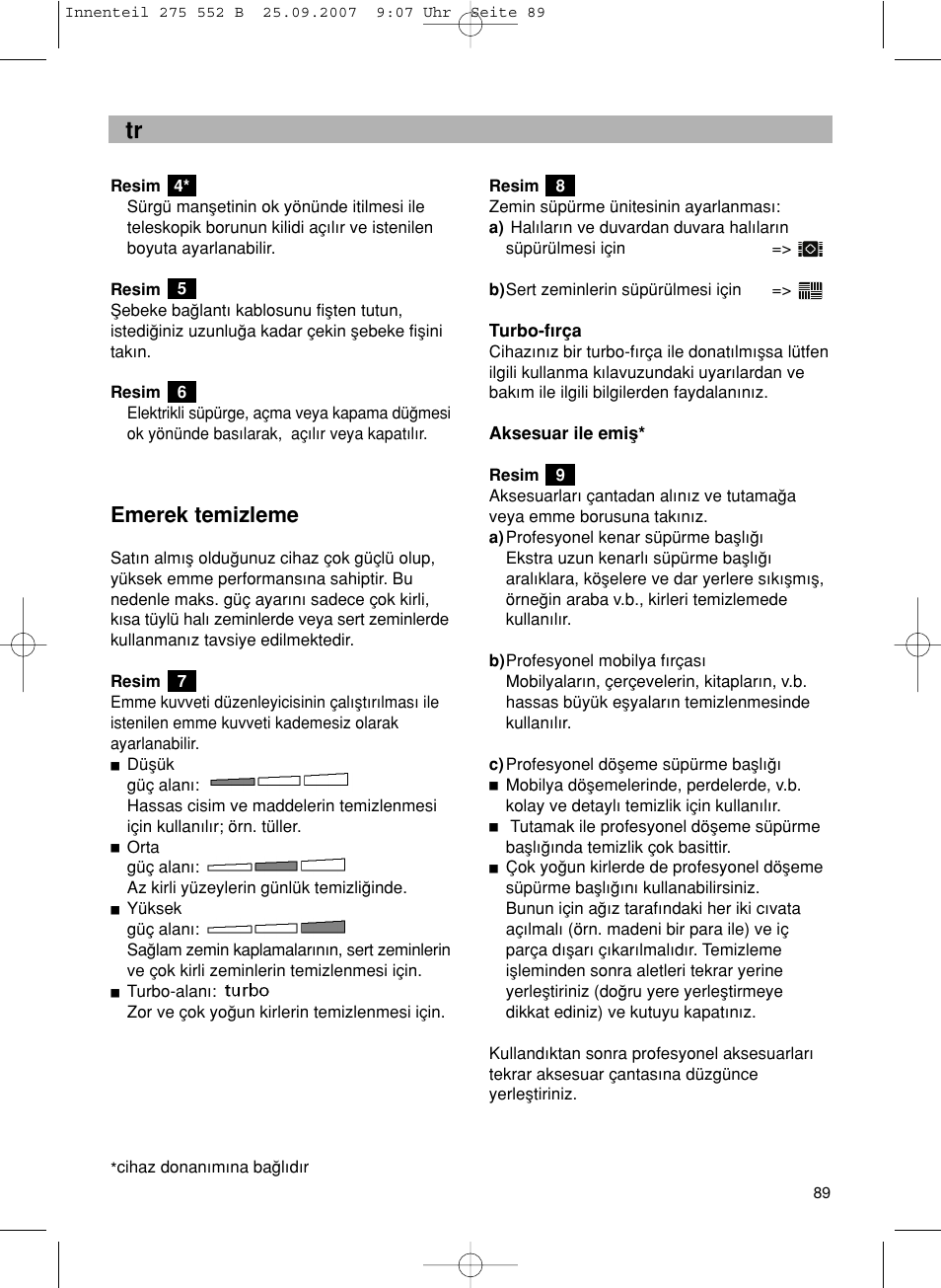 Emerek temizleme | Bosch BSG8PRO1 User Manual | Page 94 / 157