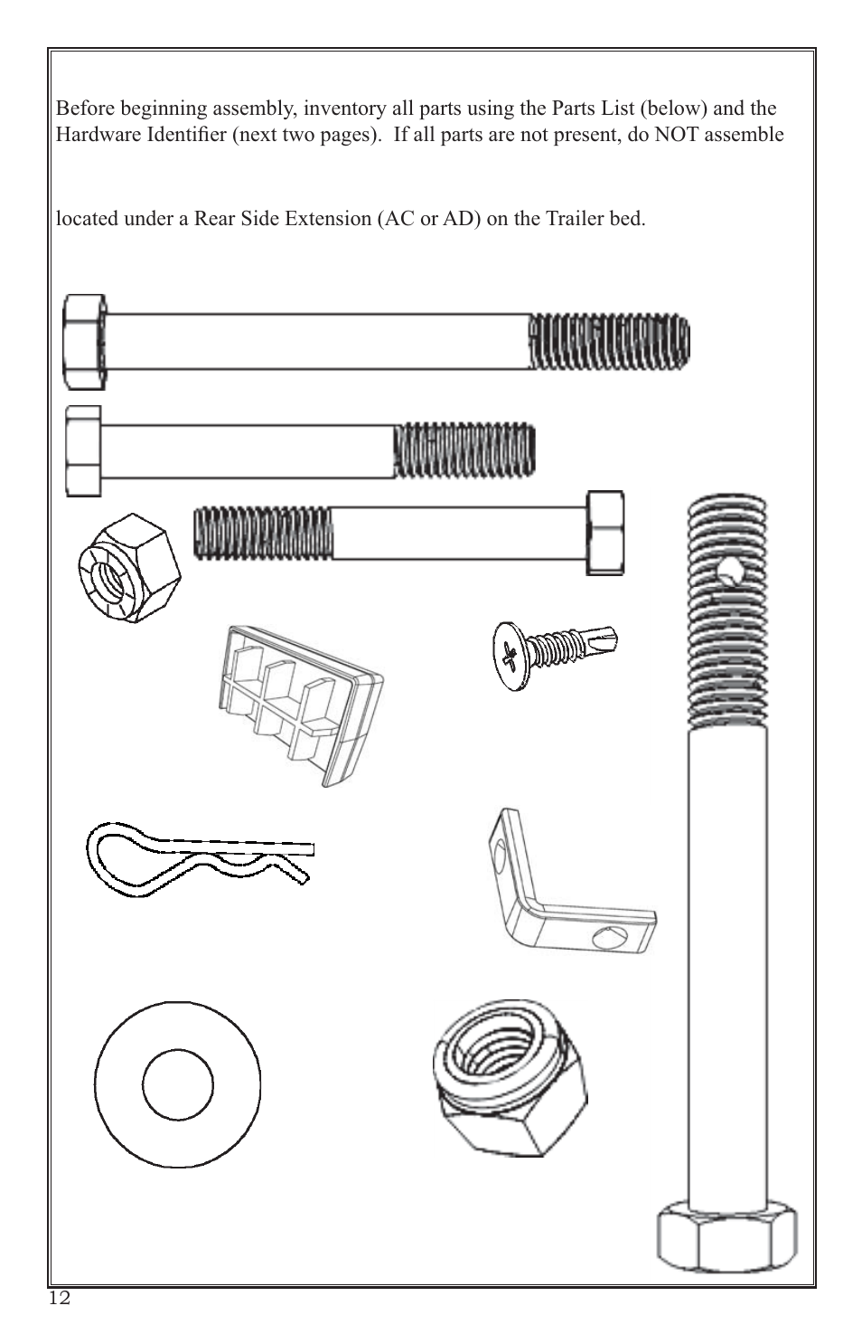 Hardware identifier, Not to scale | Lifetime 65004 User Manual | Page 12 / 76