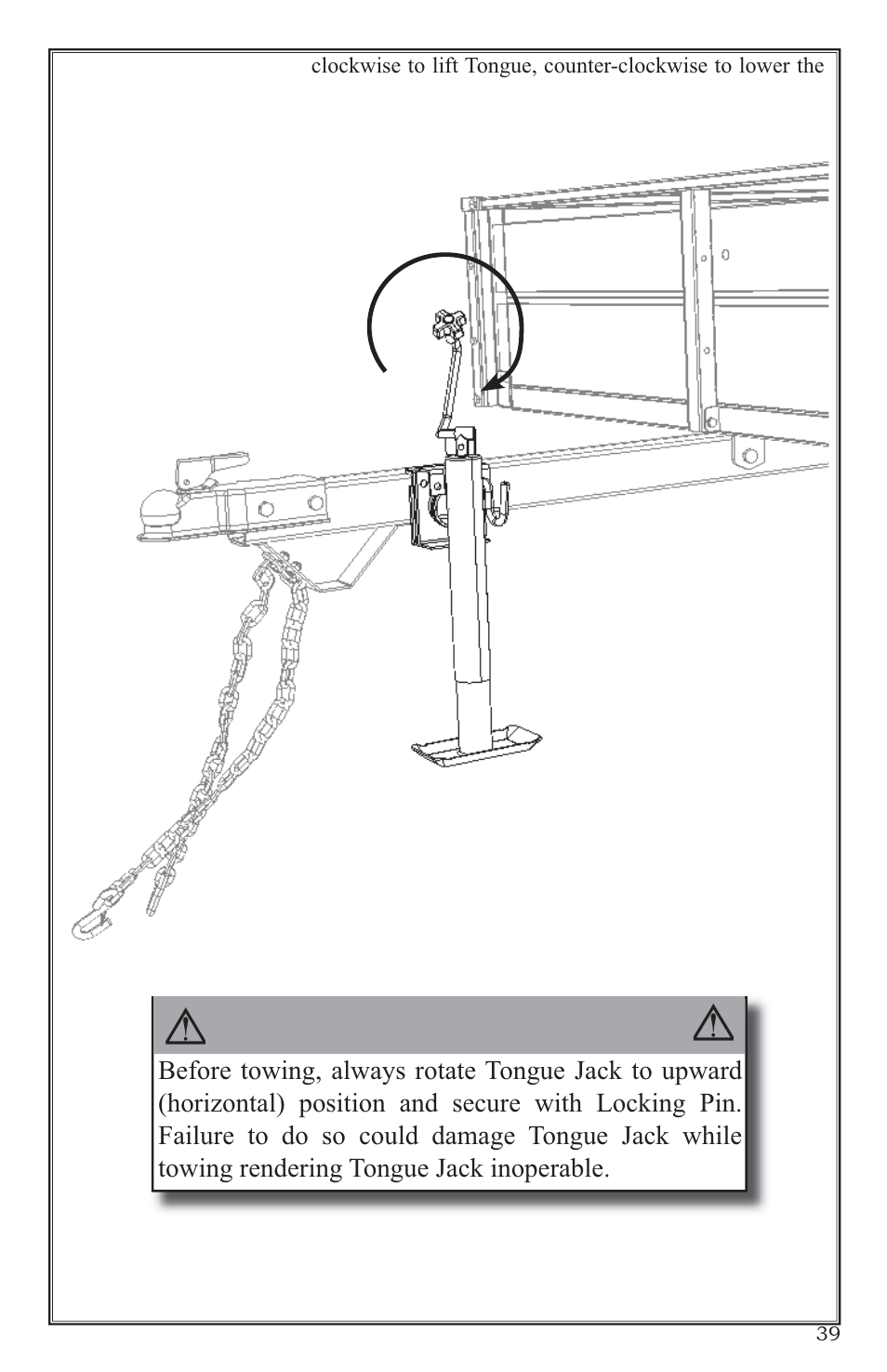 Warning | Lifetime 65004 User Manual | Page 39 / 76
