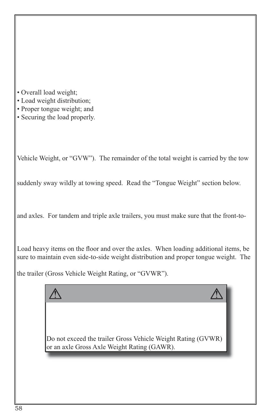 Warning | Lifetime 65004 User Manual | Page 58 / 76
