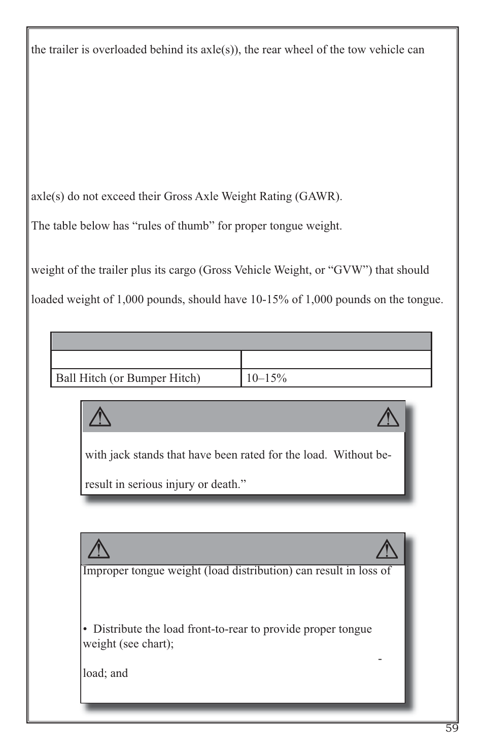 Warning | Lifetime 65004 User Manual | Page 59 / 76