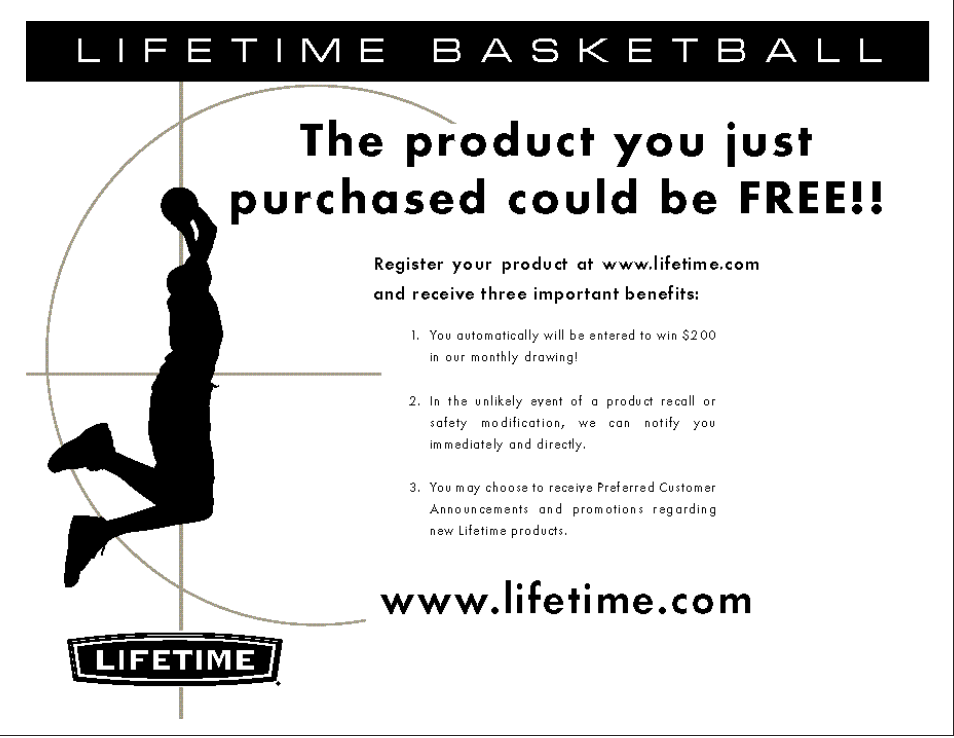 Lifetime #7525 User Manual | Page 17 / 17