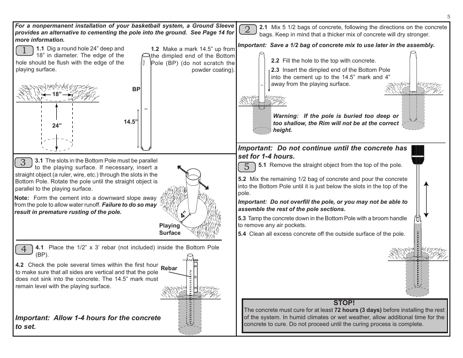 Lifetime #7525 User Manual | Page 5 / 17