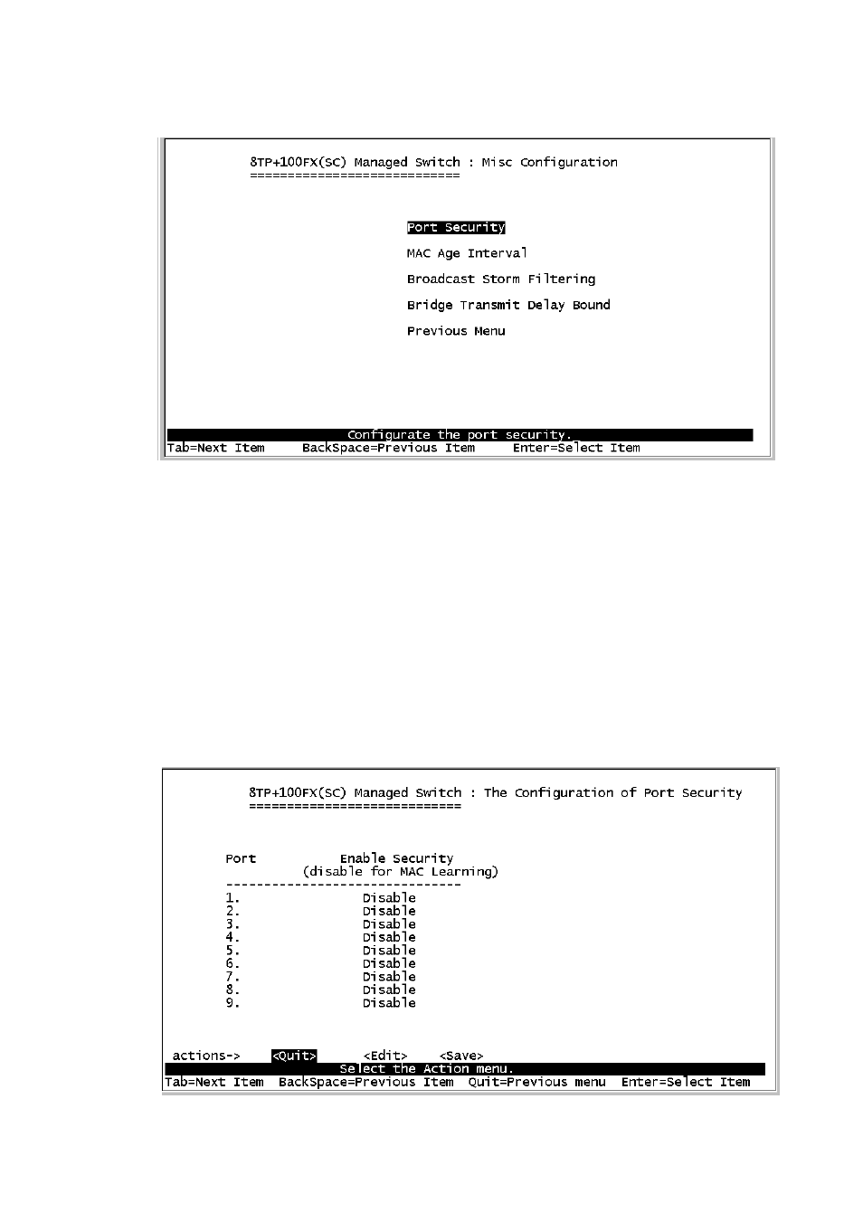 3-7-1.port security | Lobos Tech LB-FEA800M User Manual | Page 33 / 85