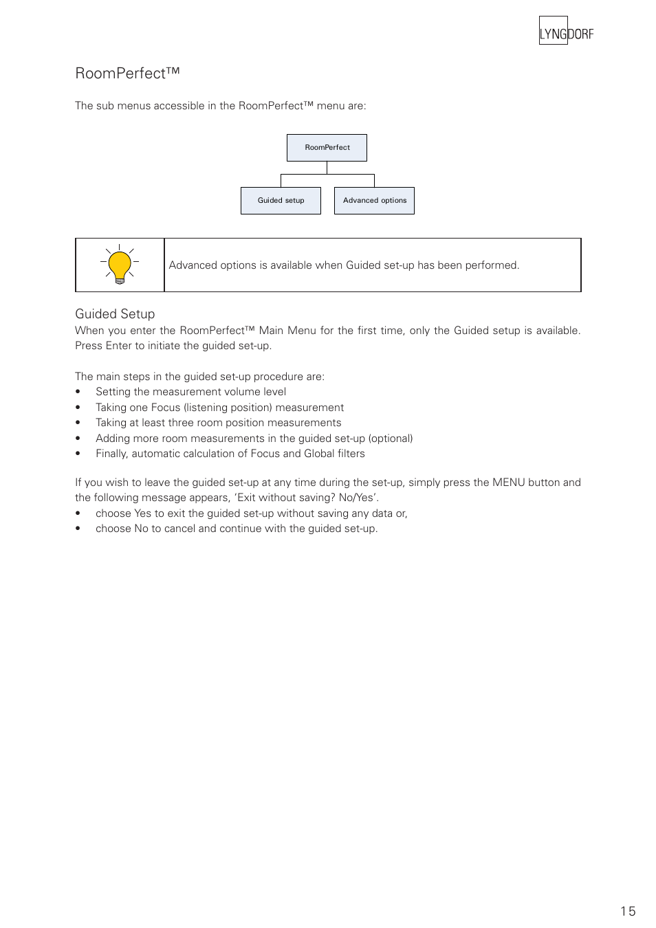 Roomperfect | Lyngdorf Audio TDAI 2200 User Manual | Page 15 / 40