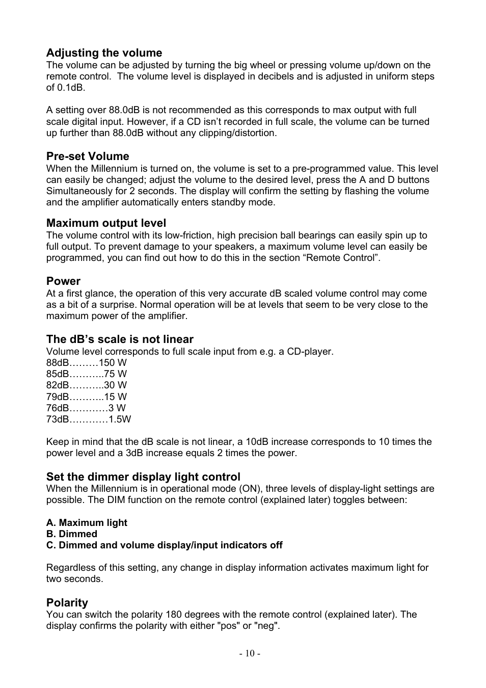 Lyngdorf Audio MkIV User Manual | Page 10 / 20
