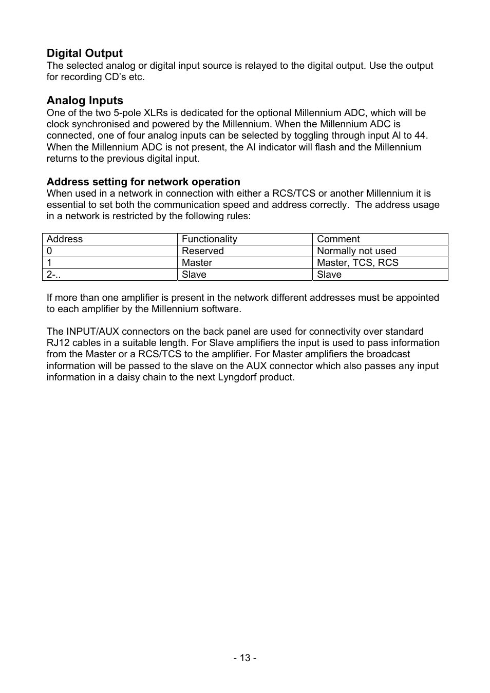 Lyngdorf Audio MkIV User Manual | Page 13 / 20