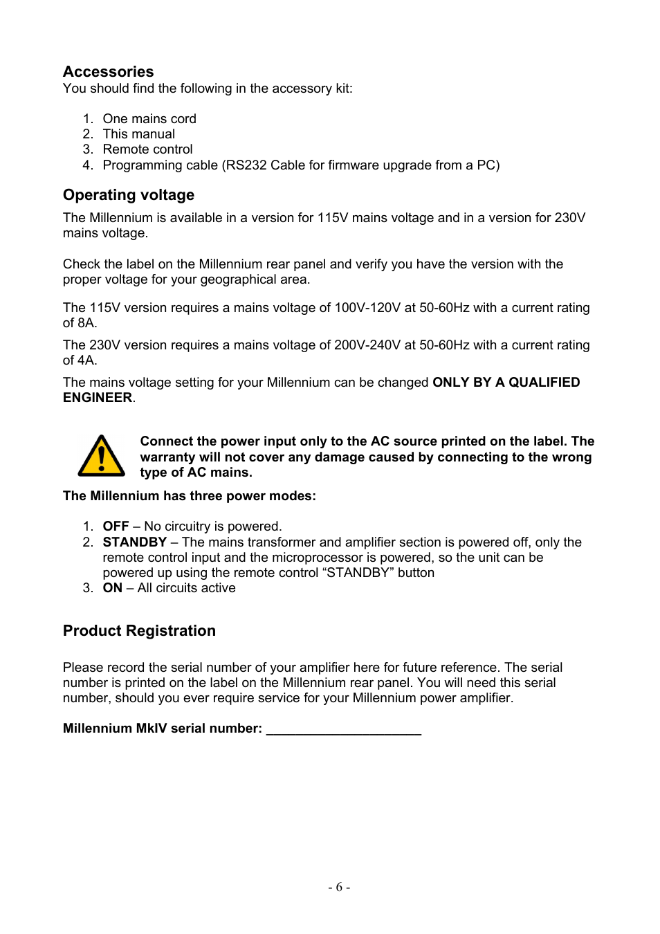 Lyngdorf Audio MkIV User Manual | Page 6 / 20