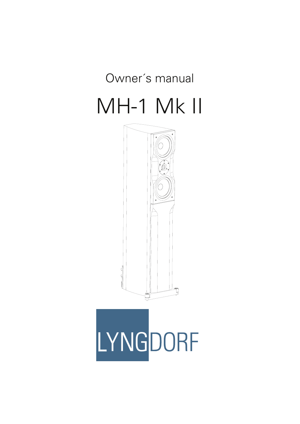 Lyngdorf Audio Mk II User Manual | 8 pages