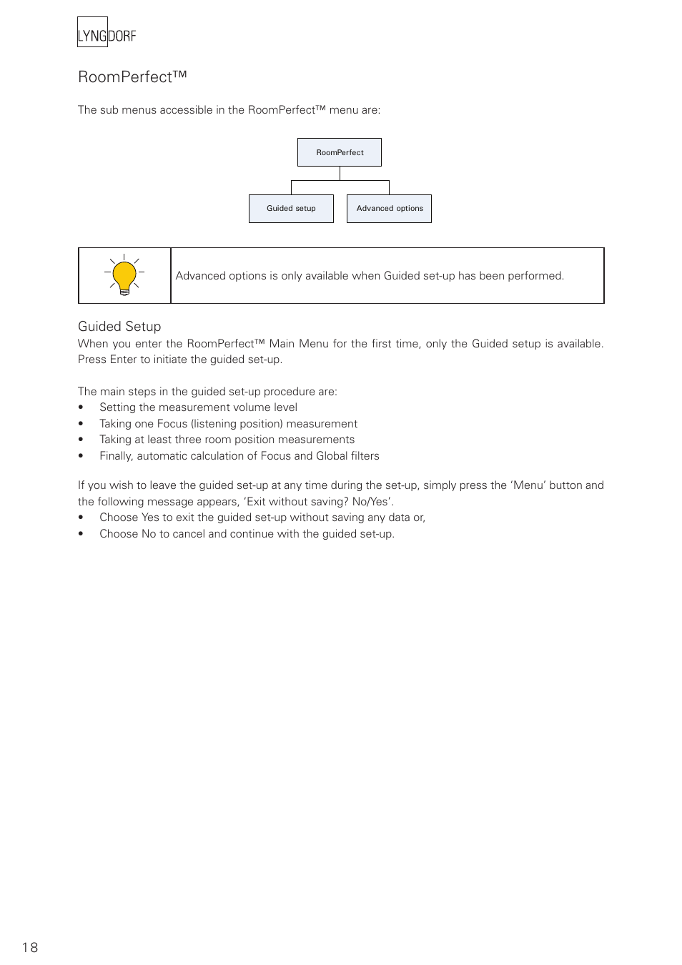 Roomperfect | Lyngdorf Audio RoomPerfect RP-1 User Manual | Page 18 / 40