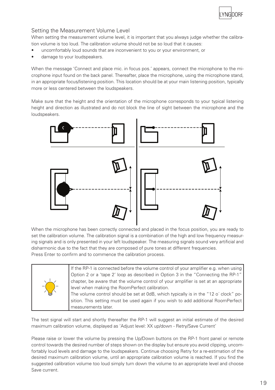 Lyngdorf Audio RoomPerfect RP-1 User Manual | Page 19 / 40