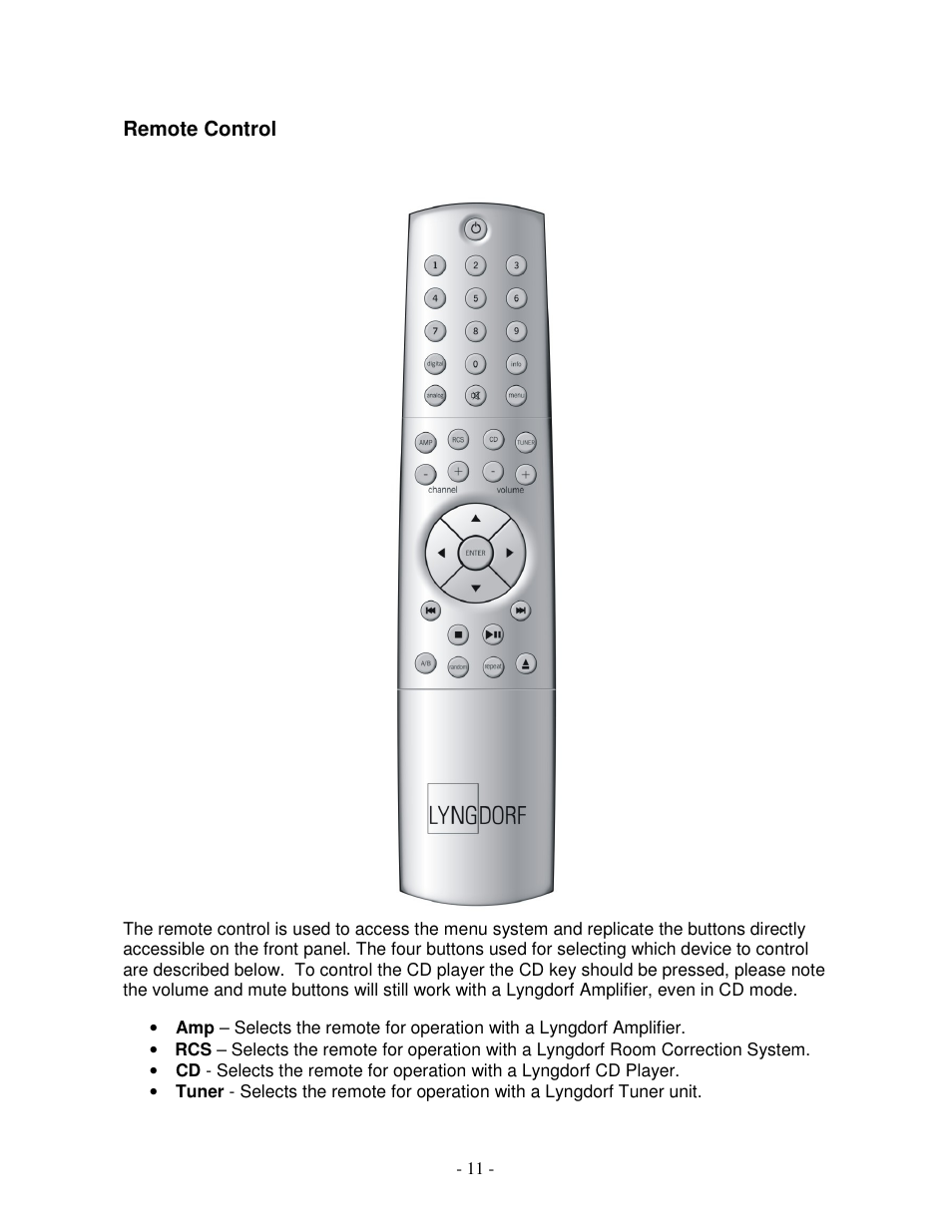 Lyngdorf Audio CD-1 User Manual | Page 11 / 21