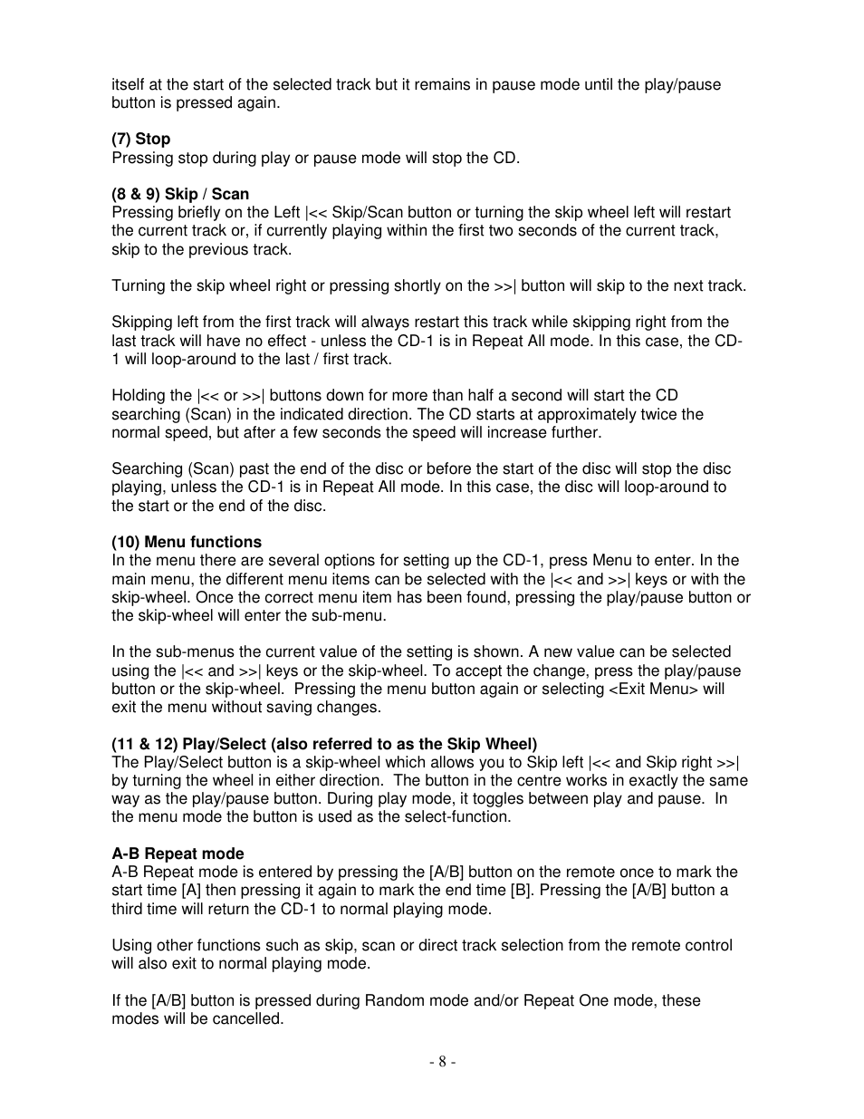 Lyngdorf Audio CD-1 User Manual | Page 8 / 21