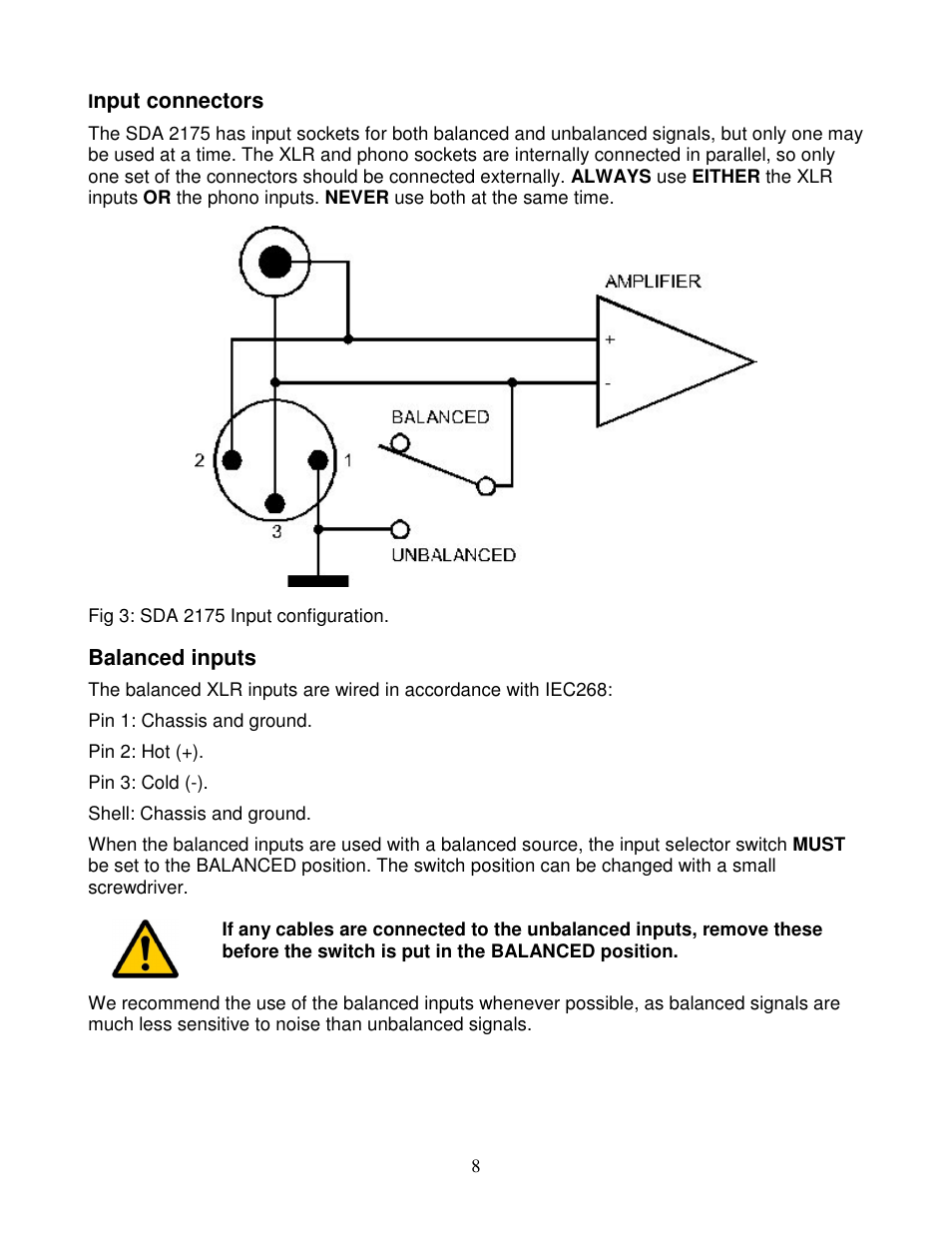 Lyngdorf Audio SDA 2175 User Manual | Page 8 / 12