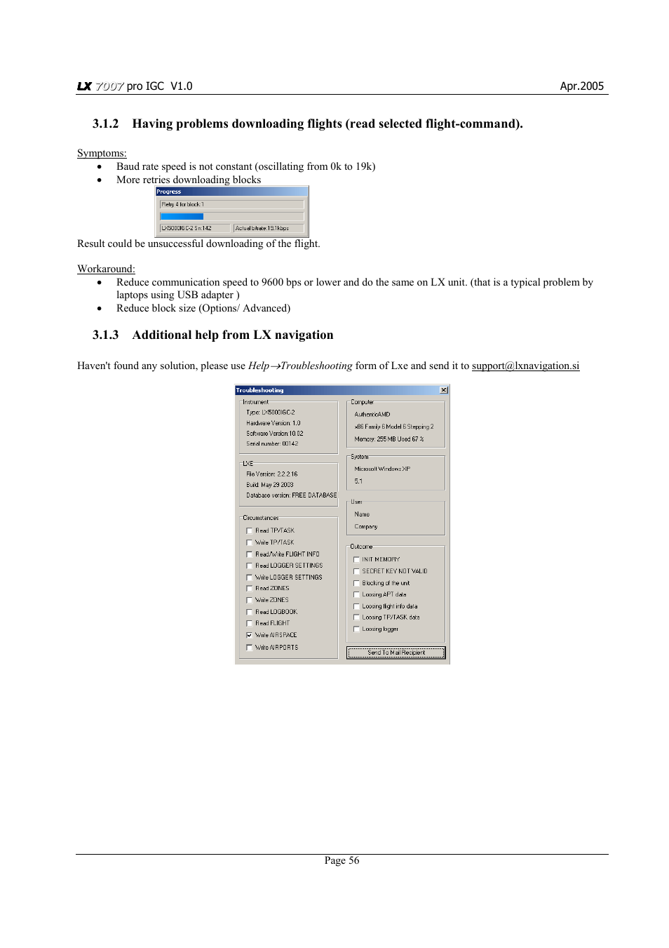 LXI LX7007 User Manual | Page 56 / 72