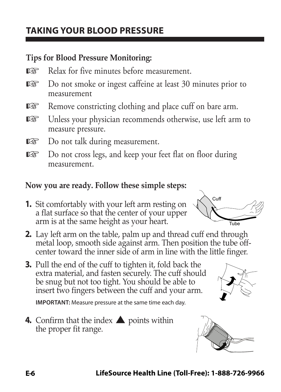 LifeSource Easy OnE stEp Blood Pressure Monitor UA-631V User Manual | Page 10 / 72