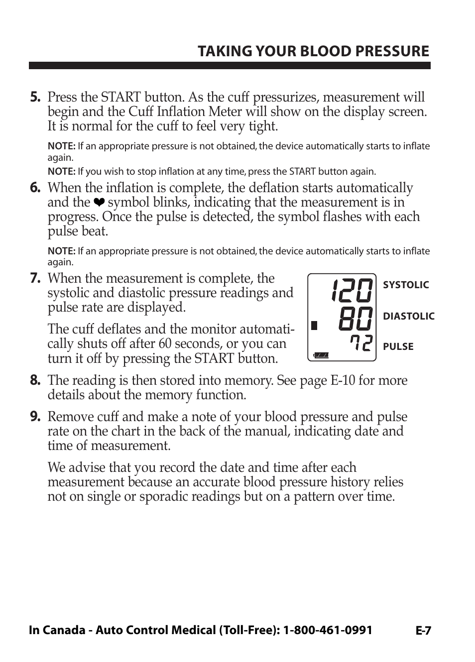 LifeSource Easy OnE stEp Blood Pressure Monitor UA-631V User Manual | Page 11 / 72