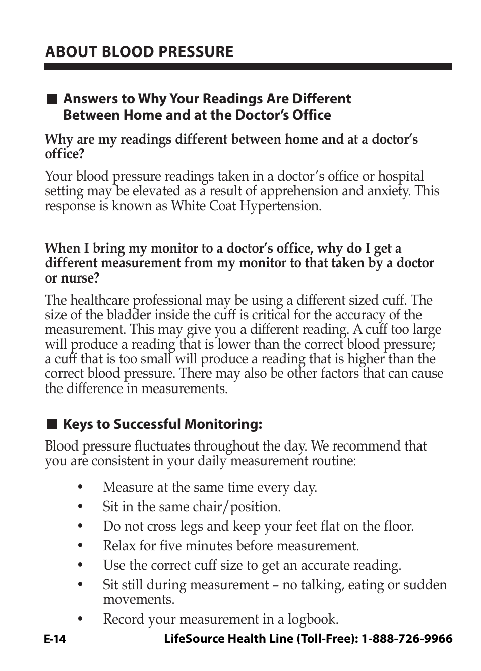 LifeSource Easy OnE stEp Blood Pressure Monitor UA-631V User Manual | Page 18 / 72