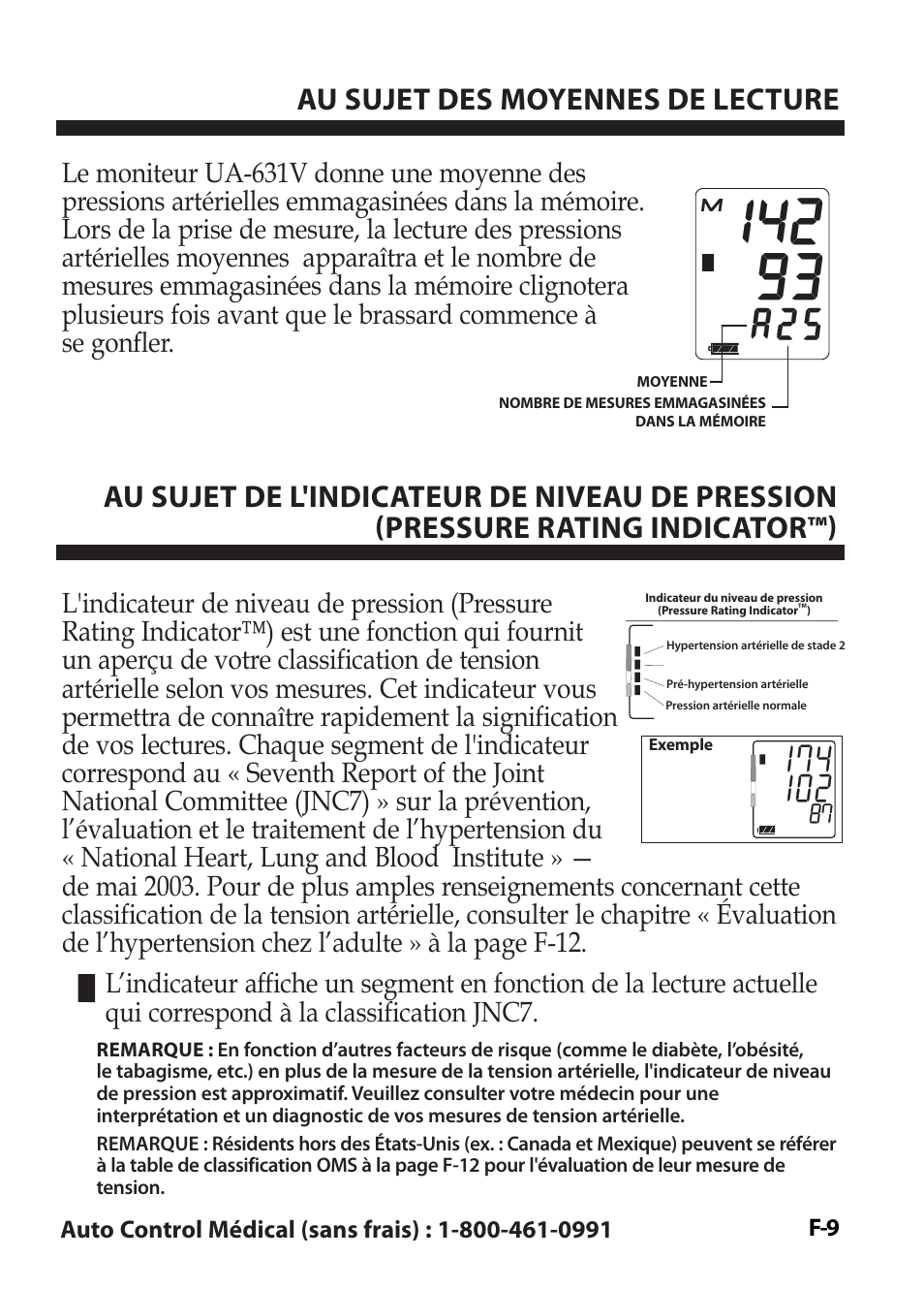 Au sujet des moyennes de lecture | LifeSource Easy OnE stEp Blood Pressure Monitor UA-631V User Manual | Page 37 / 72