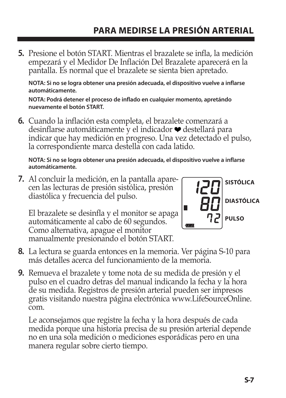 LifeSource Easy OnE stEp Blood Pressure Monitor UA-631V User Manual | Page 59 / 72