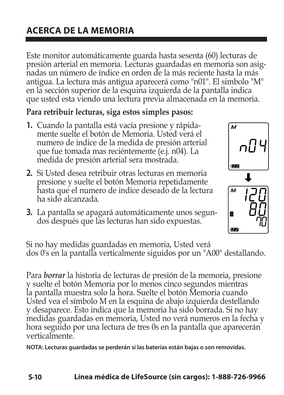 LifeSource Easy OnE stEp Blood Pressure Monitor UA-631V User Manual | Page 62 / 72