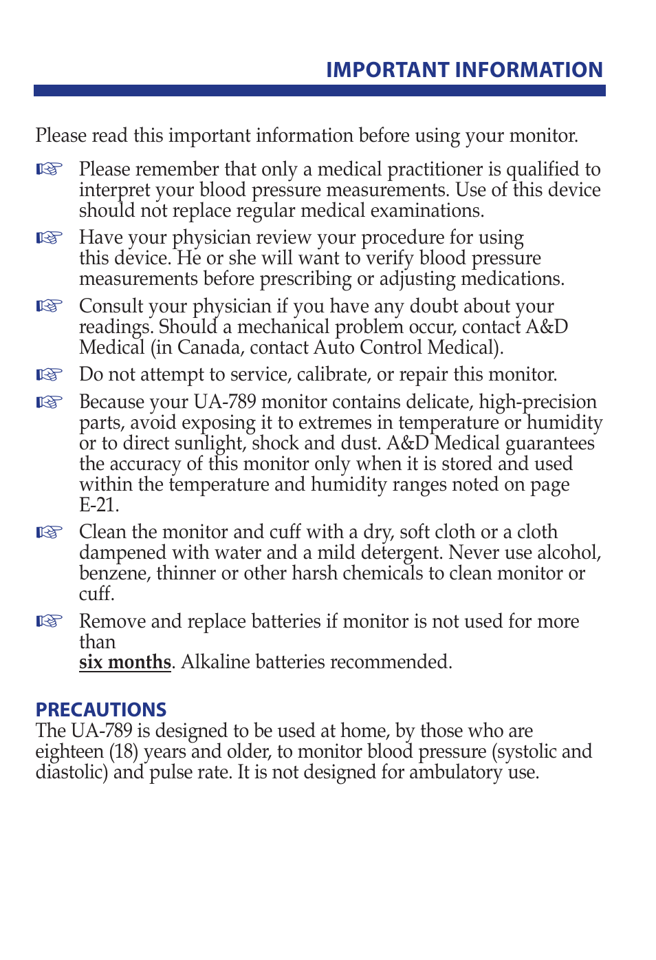 LifeSource UA-789 User Manual | Page 3 / 27
