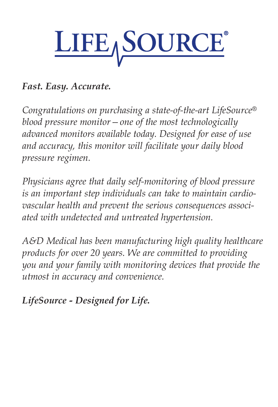 LifeSource UA-789 User Manual | Page 4 / 27