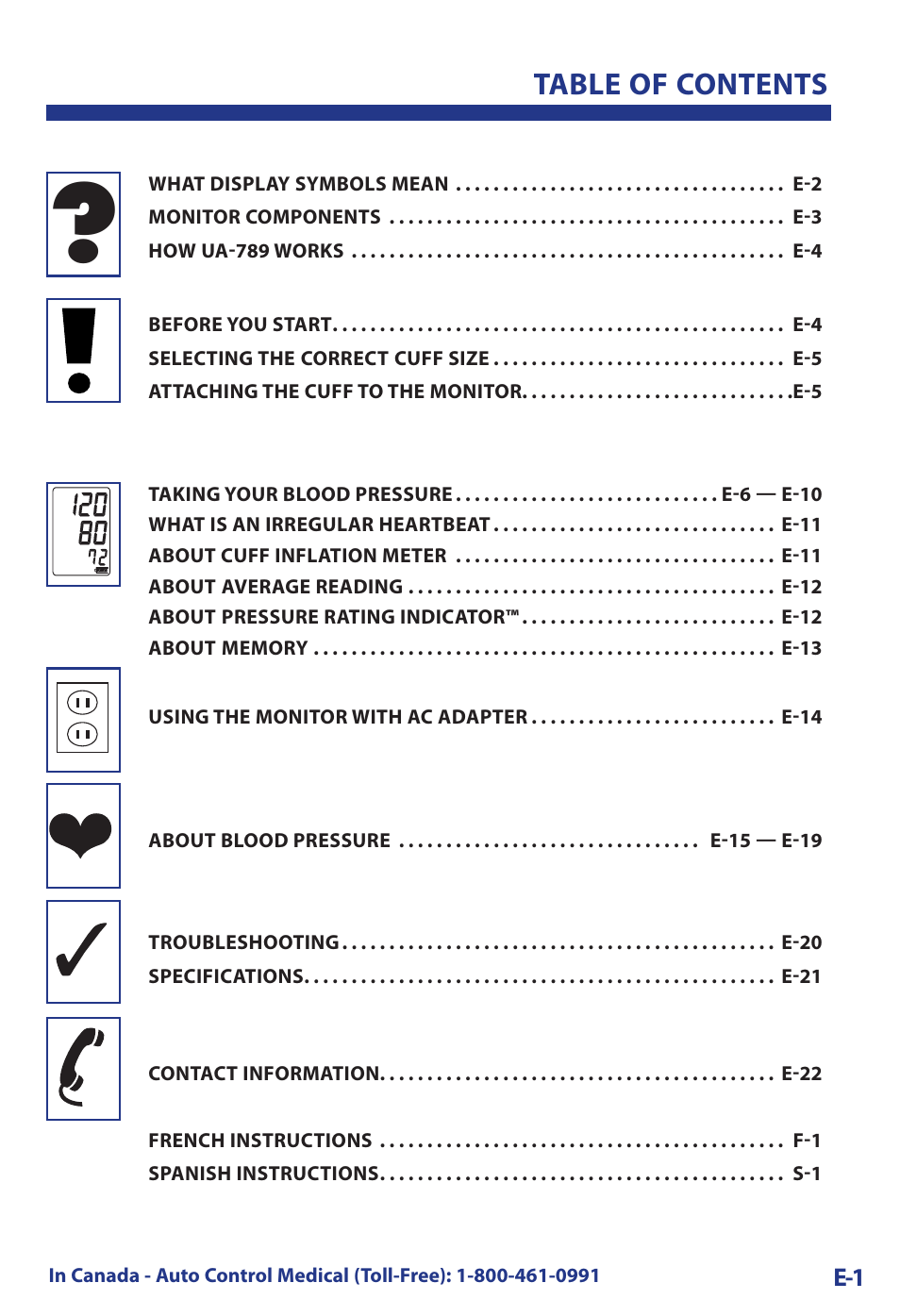 LifeSource UA-789 User Manual | Page 5 / 27