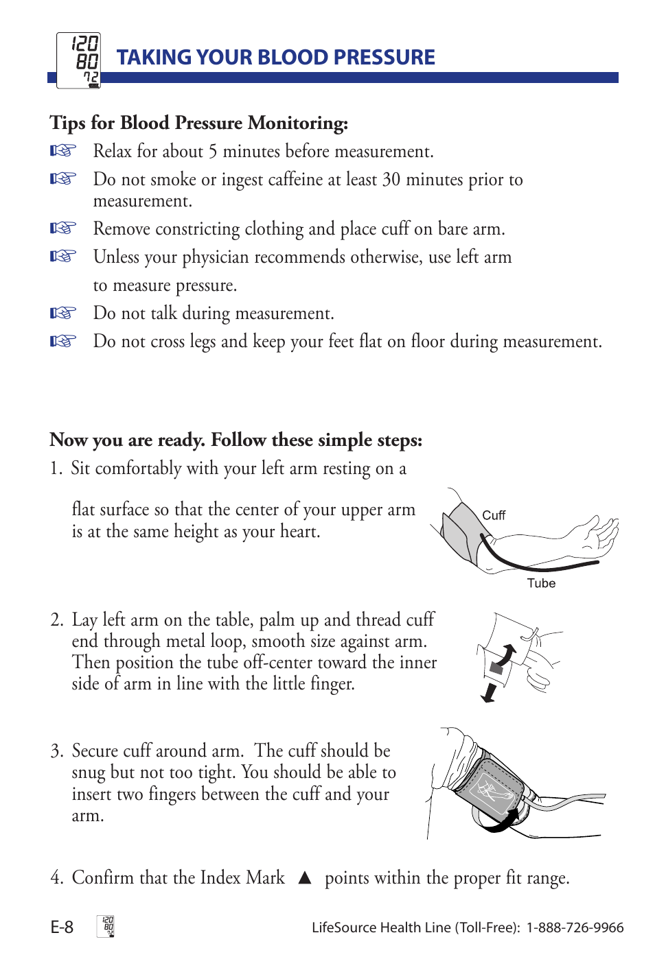 LifeSource UA-853 User Manual | Page 11 / 26