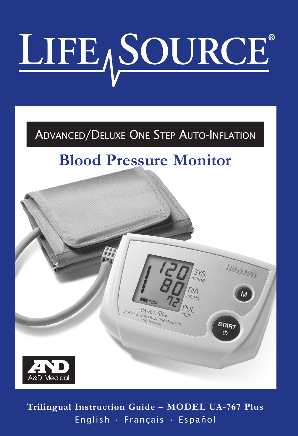 LifeSource UA-767 Plus User Manual | 13 pages