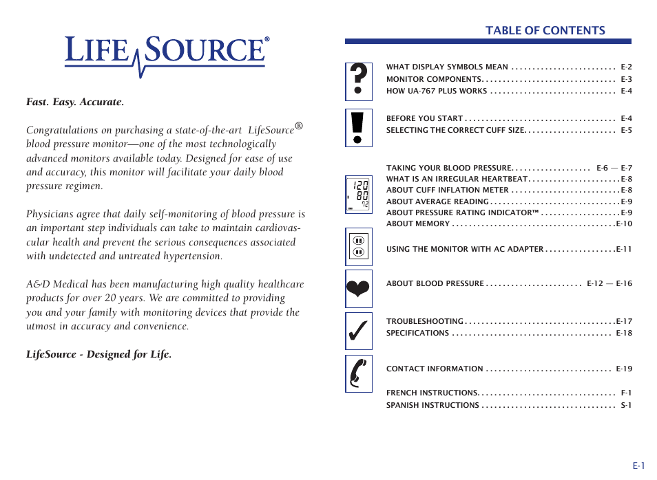 LifeSource UA-767 Plus User Manual | Page 3 / 13