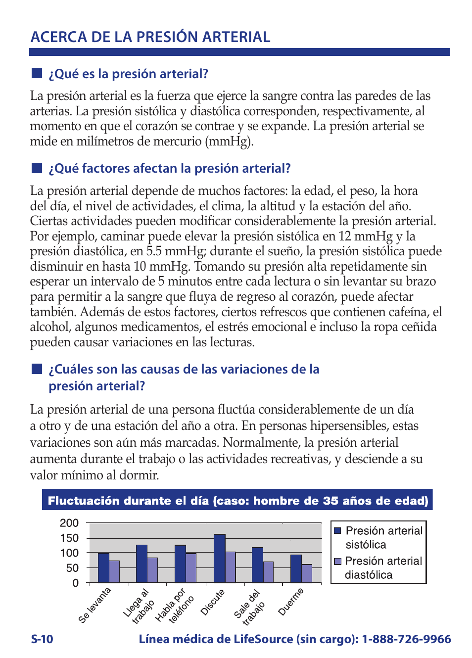 Acerca de la presión arterial | LifeSource Bilingual Instruction Guide UB-521 User Manual | Page 36 / 48