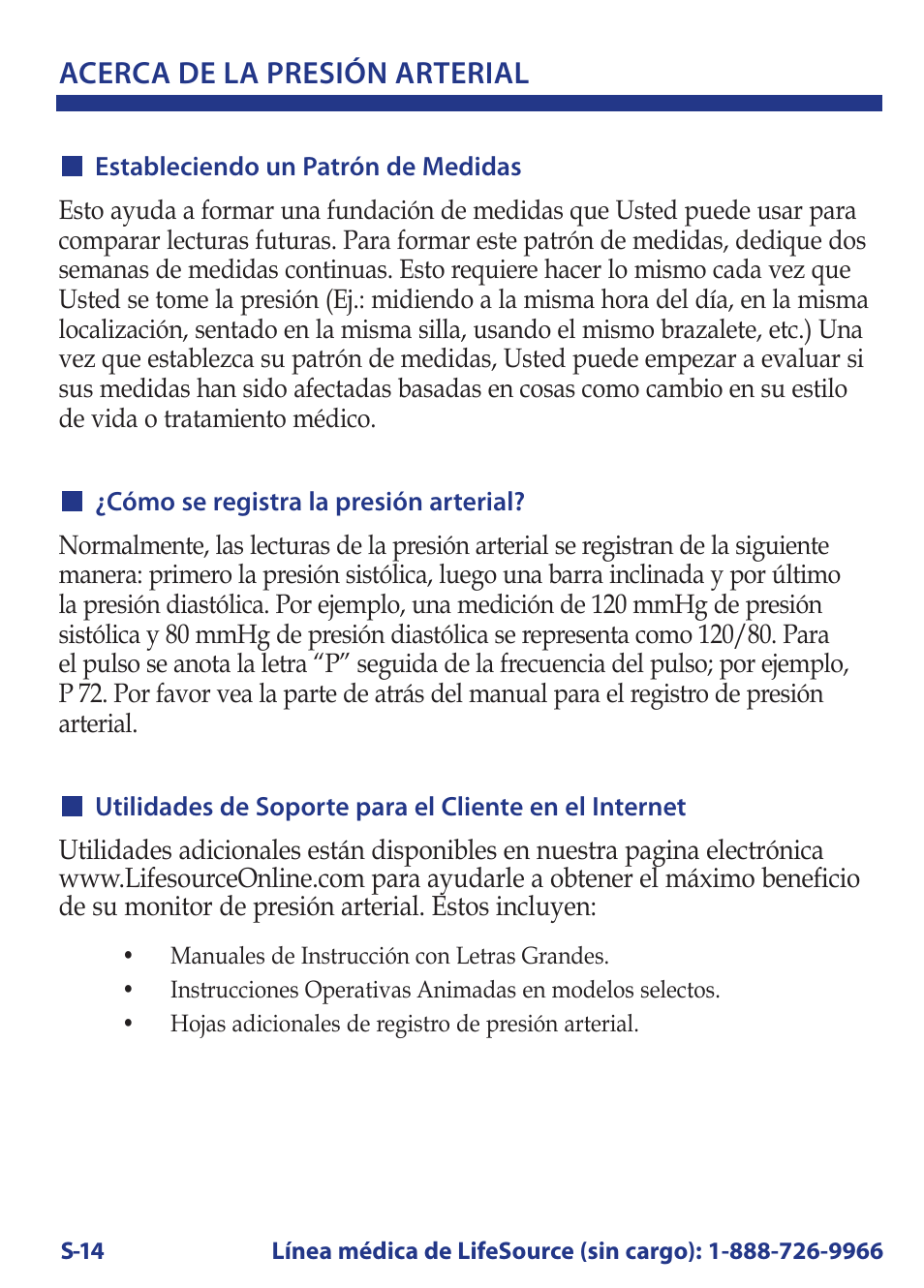 Acerca de la presión arterial | LifeSource Bilingual Instruction Guide UB-521 User Manual | Page 40 / 48