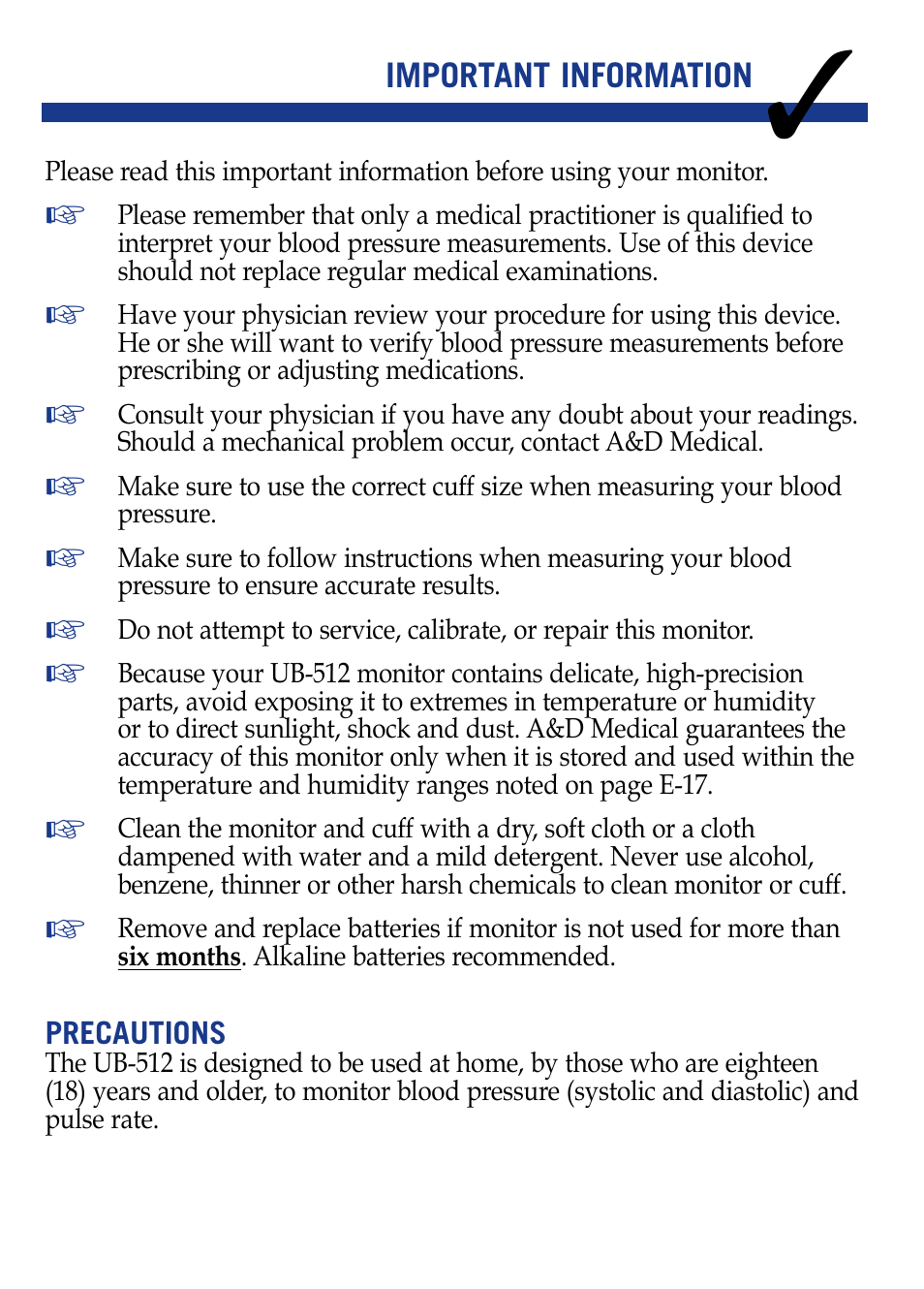 LifeSource ADVANCE MEMORY WRIST UB512 User Manual | Page 2 / 22