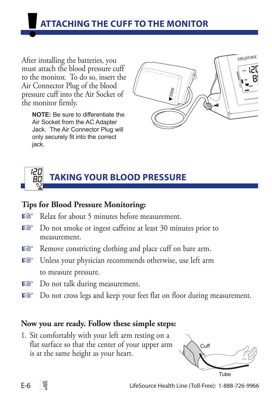 LifeSource Life Source Blood Pressure Monitor UA-851 User Manual | Page 10 / 52