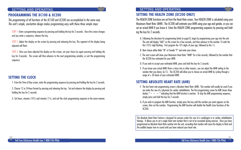 LifeSource XC100 User Manual | Page 6 / 11