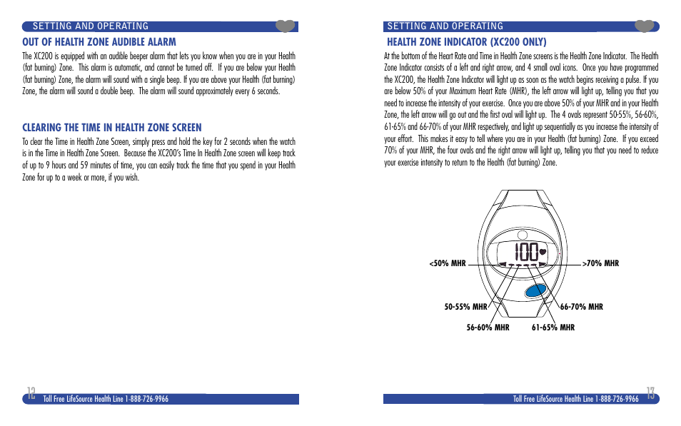 LifeSource XC100 User Manual | Page 7 / 11