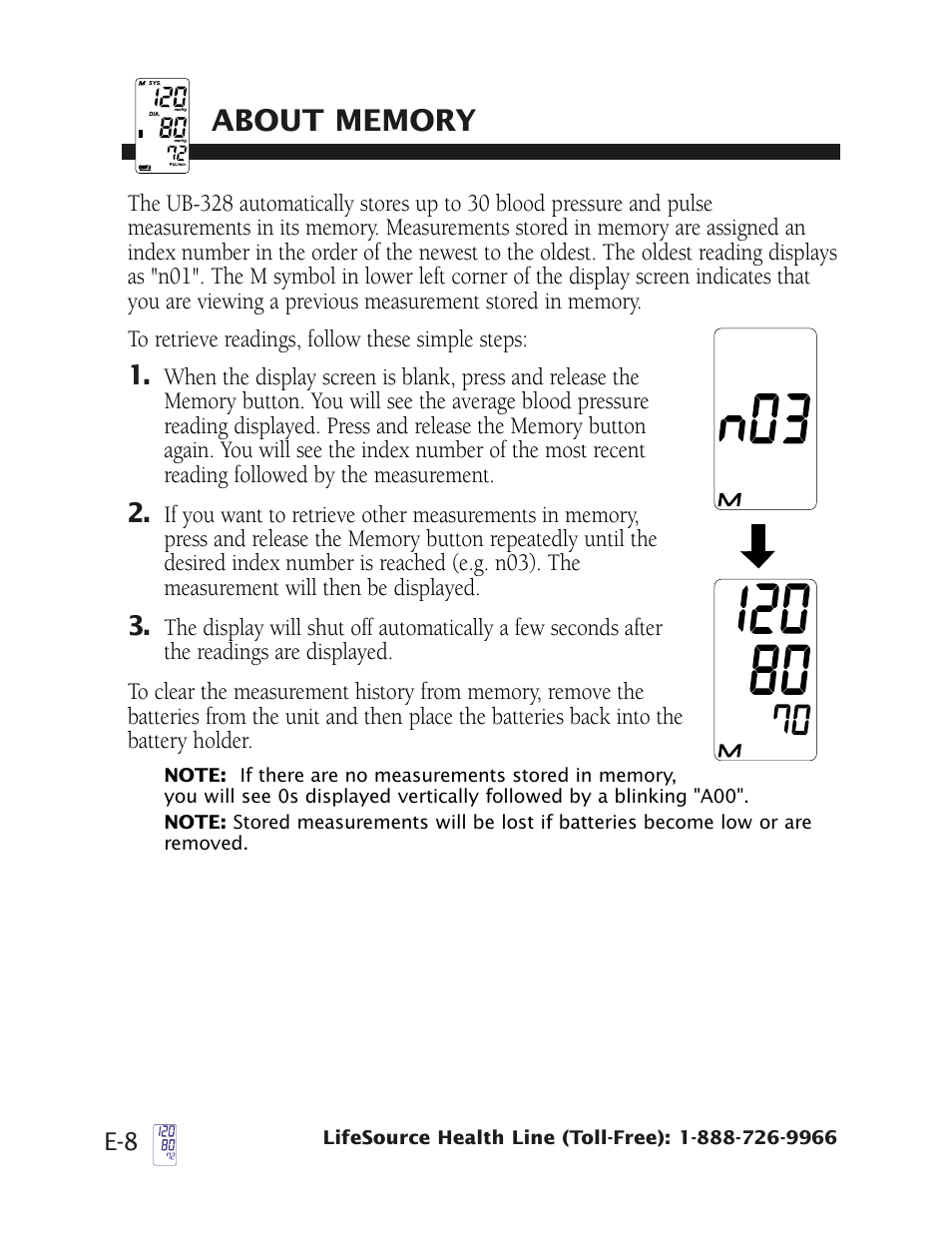 LifeSource UB-328 User Manual | Page 11 / 20