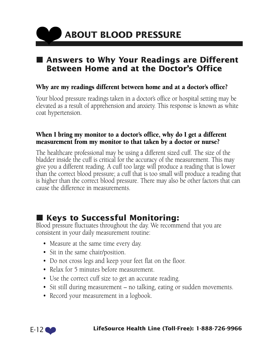 About blood pressure | LifeSource UB-328 User Manual | Page 15 / 20